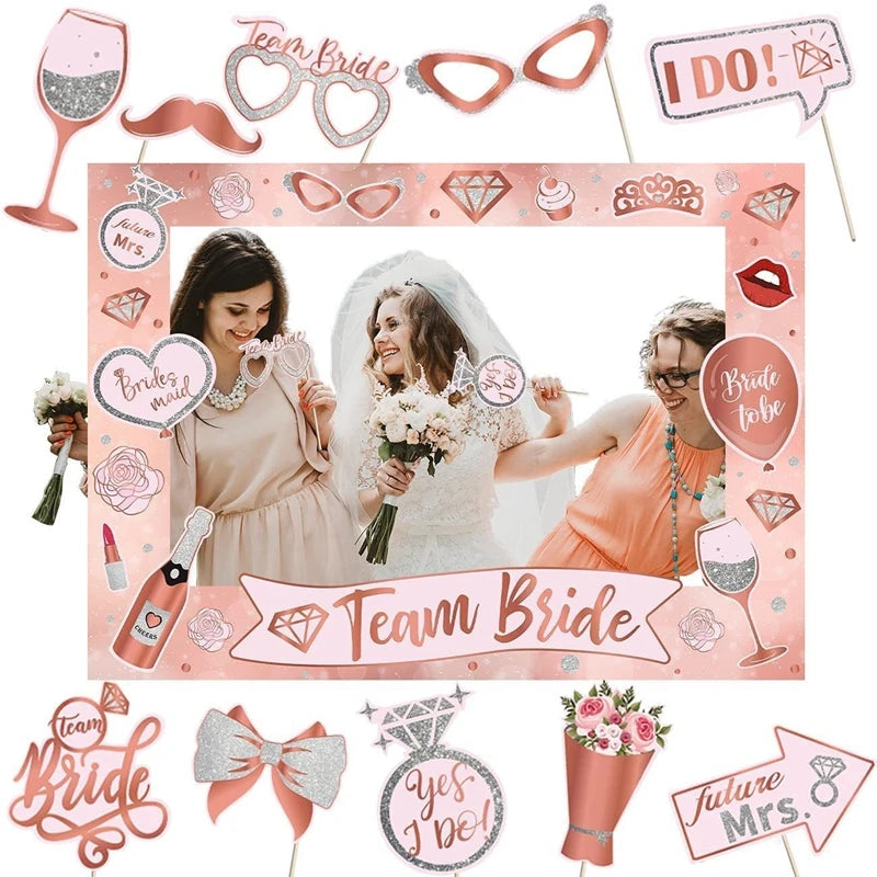 Team Bride to be Photo Booth Props