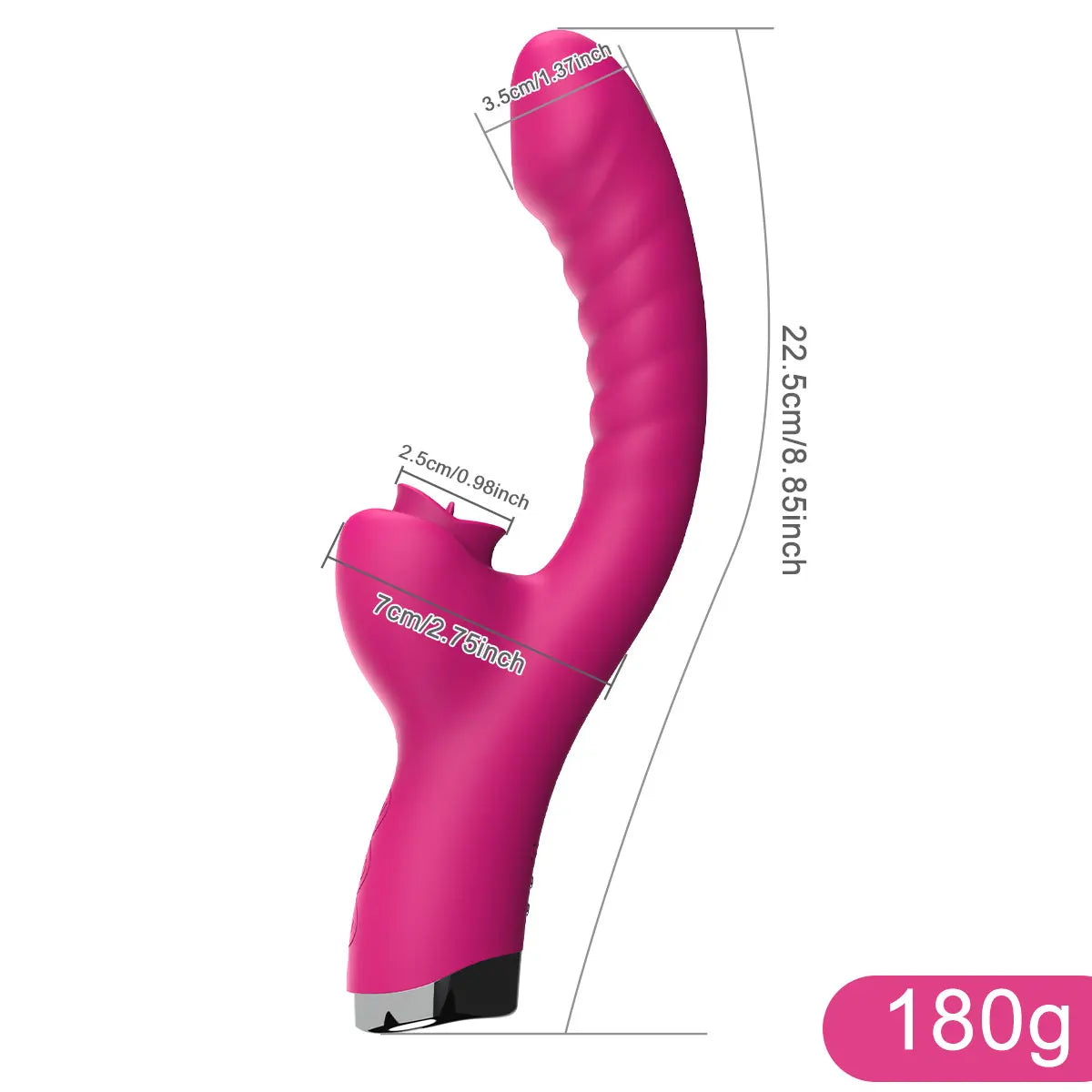 Tongue Licking Vibrator 2 In 1