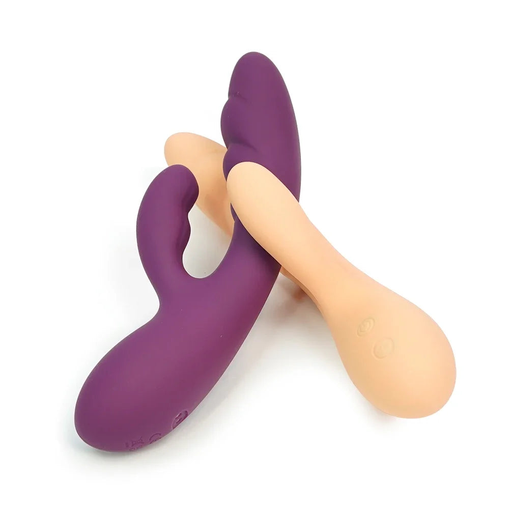 Wosilicone rabbit vibrator rechargeable