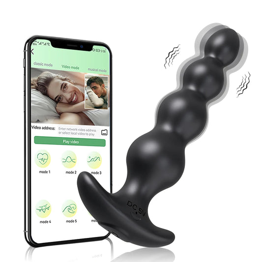 Vibrating Anal Beads with App