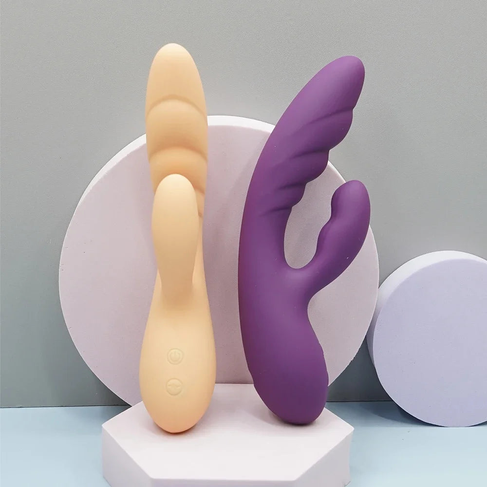 Wosilicone rabbit vibrator rechargeable