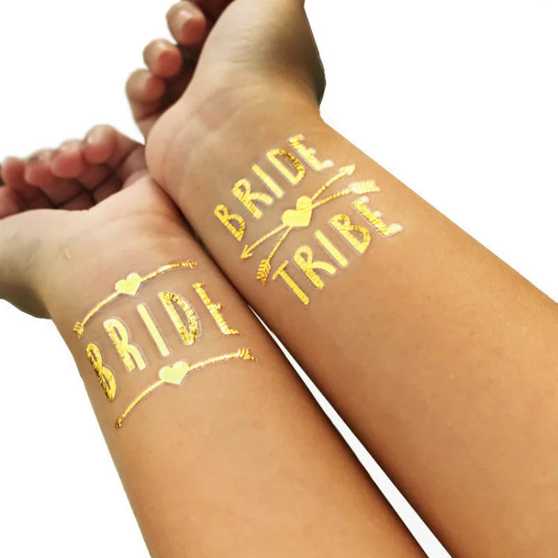 12pcs Team Bride Tattoo Sticker