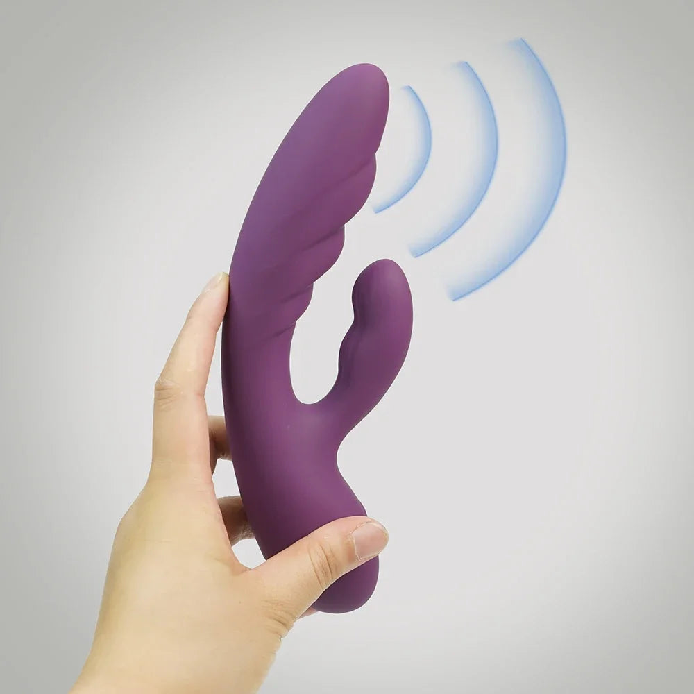 Wosilicone rabbit vibrator rechargeable