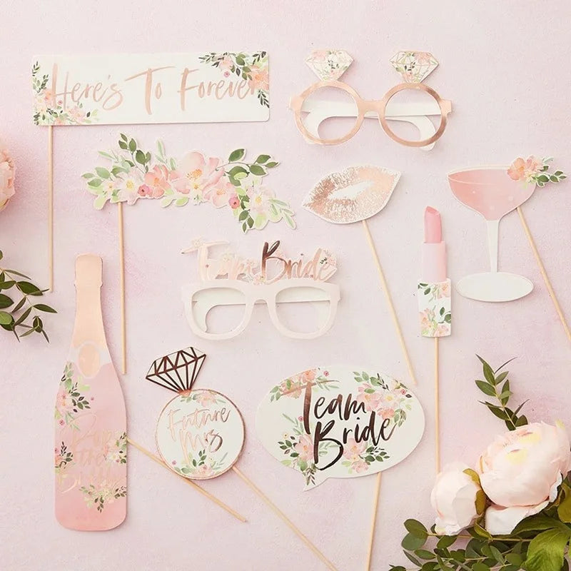 Team Bride to be Photo Booth Props