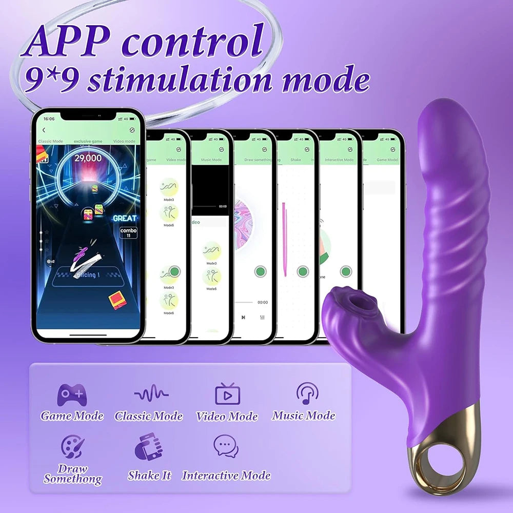 Clitoris Sucking Vibrator with Bluetooth App